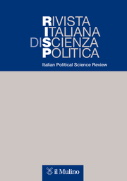 Cover of the journal Rivista italiana di scienza politica - 0048-8402