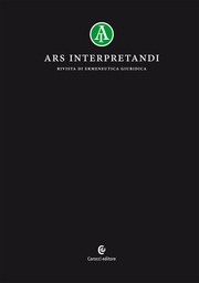 Cover: Ars interpretandi - 1722-8352