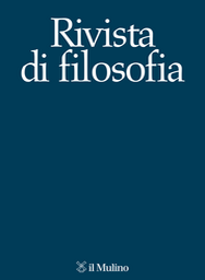 Copertina del fascicolo 3/2024 from journal Rivista di filosofia